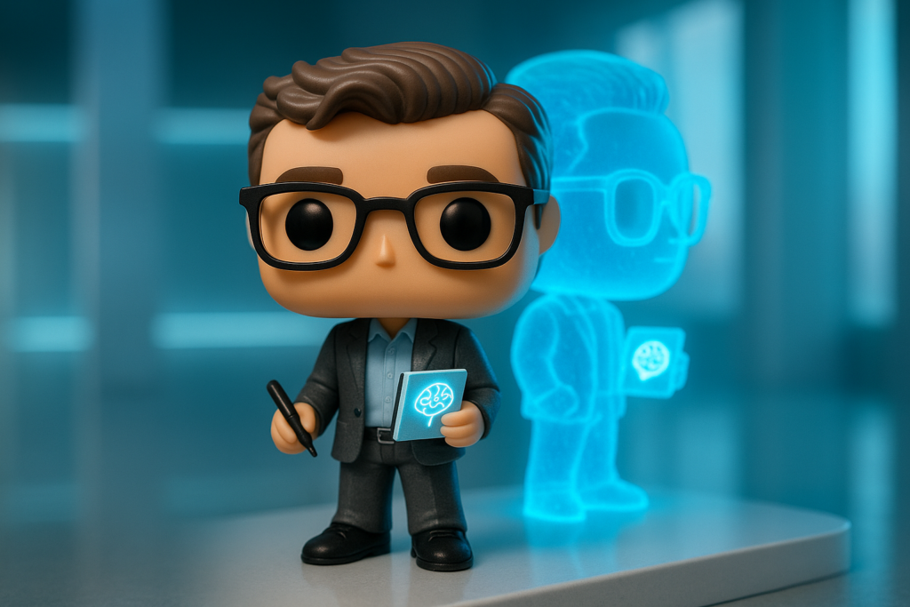 Funko Pop psicólogo deportivo y su clon digital