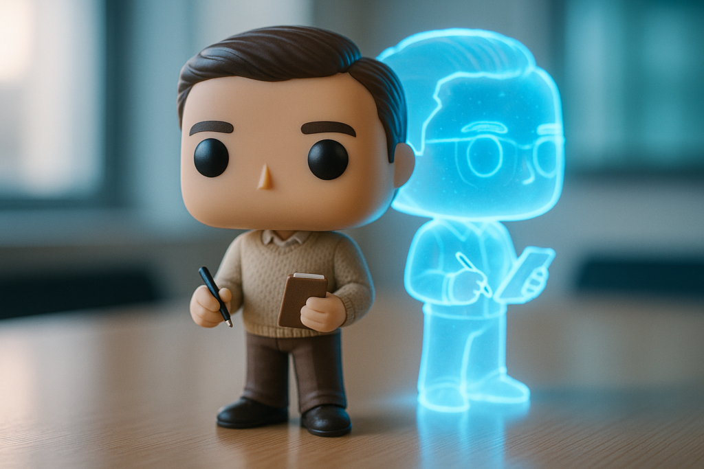 Funko Pop terapeuta de pareja con clon digital