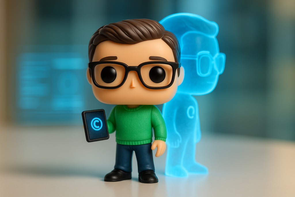 Funko Pop coach de hábitos con clon digital brillante